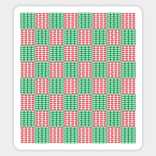 Geometric Xmas Pattern Sticker